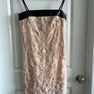 Maeve by Anthropologie Square Neck Lace Mini Dress